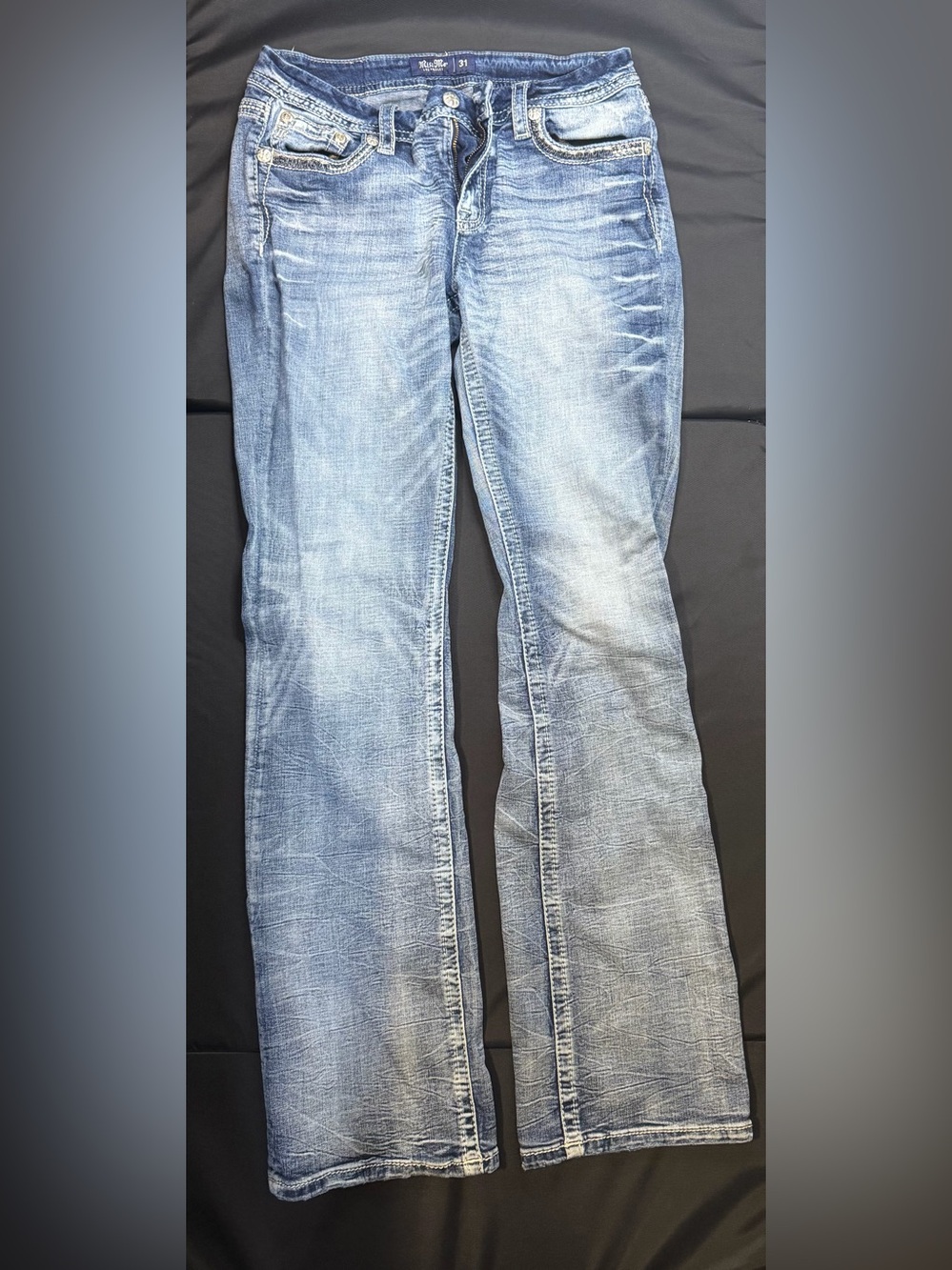 Miss Me Light Blue Boot Cut Jeans